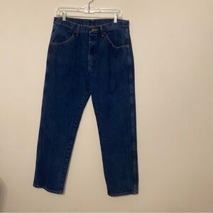 Rustler Men's Dark Blue Straight Jeans